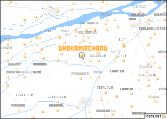 map of Dhok Amīr Chand