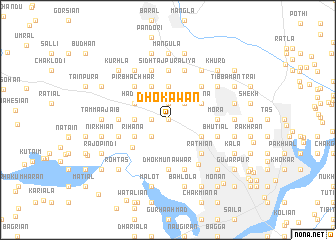 map of Dhok Awān