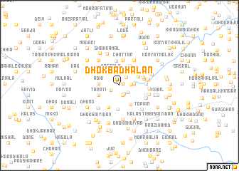 map of Dhok Badhālān