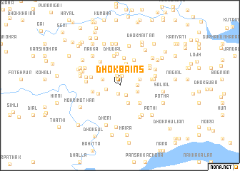 map of Dhok Bains