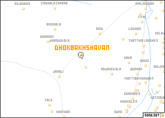 map of Dhok Bakhsh Avān