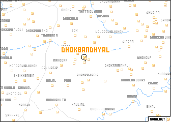 map of Dhok Bandhyāl