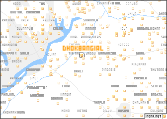 map of Dhok Bangiāl