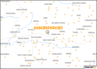 map of Dhok Barmakiān