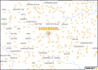 map of Dhok Bowāl