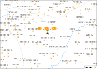 map of Dhok Būrha