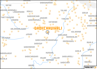 map of Dhok Chhūiwāli