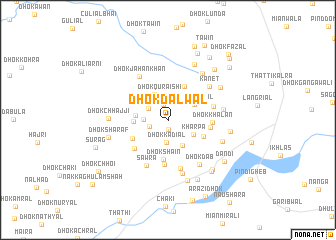 map of Dhok Dalwāl
