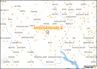 map of Dhok Dandiwāla