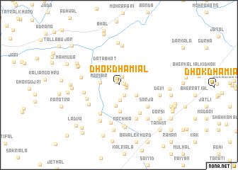 map of Dhok Dhamiāl