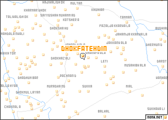 map of Dhok Fatehdīn