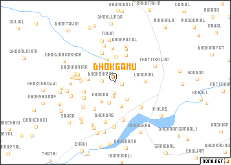 map of Dhok Gāmu