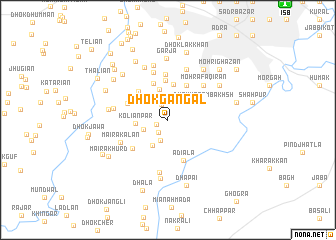 map of Dhok Gangāl