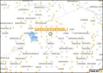 map of Dhok Geruānwāli