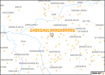 map of Dhok Ghulām Muhammad