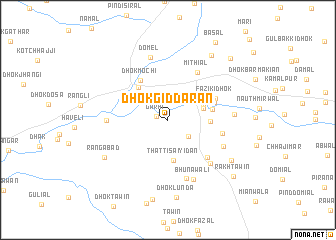 map of Dhok Giddaran