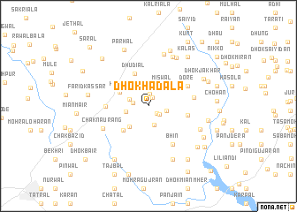 map of Dhok Hadāla