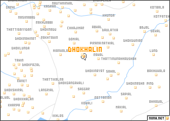 map of Dhok Halīn