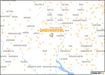 map of Dhok Harral