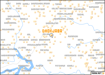 map of Dhok Jāba