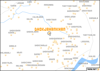 map of Dhok Jahān Khān