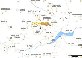 map of Dhok Kadiāl