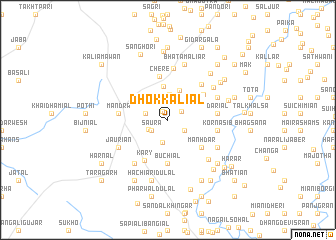 map of Dhok Kaliāl