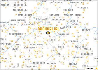 map of Dhok Kaliāl