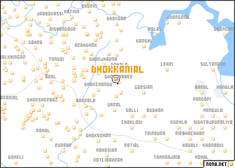 map of Dhok Kaniāl