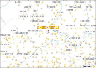 map of Dhok Karāli