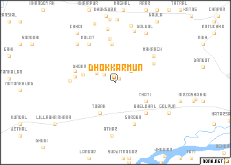 map of Dhok Karmun