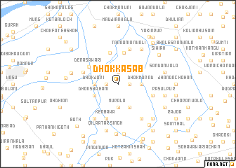 map of Dhok Kāsab