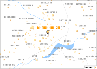 map of Dhok Khalān