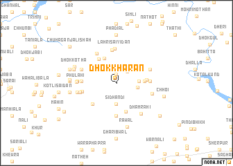 map of Dhok Kharān