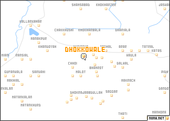 map of Dhok Kowāle