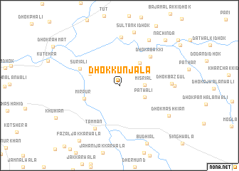 map of Dhok Kunjāla