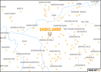 map of Dhok Luhār