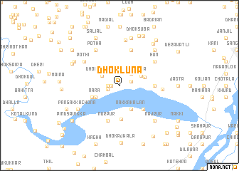 map of Dhok Lūna