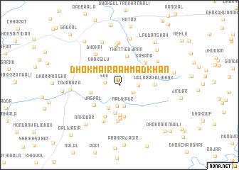 map of Dhok Maira Ahmad Khān