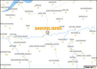 map of Dhok Maliāran