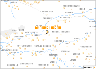 map of Dhok Maliāron