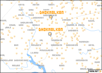 map of Dhok Malkān