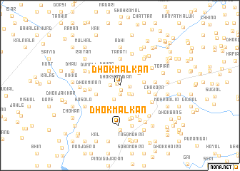 map of Dhok Mālkān
