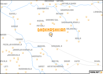 map of Dhok Māshkiān