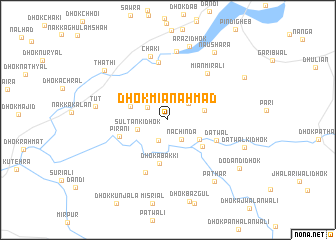map of Dhok Miān Ahmad