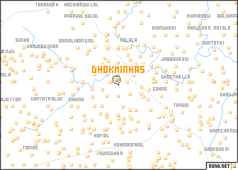 map of Dhok Minhās