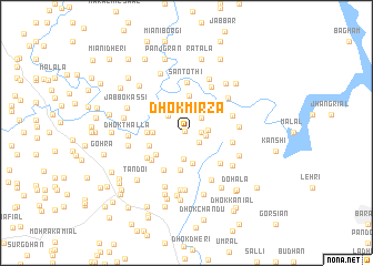 map of Dhok Mirza