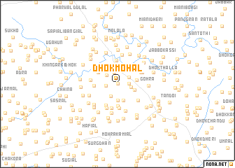 map of Dhok Mohāl