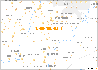 map of Dhok Mughlān