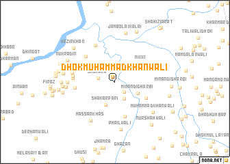 map of Dhok Muhammad Khānwāli